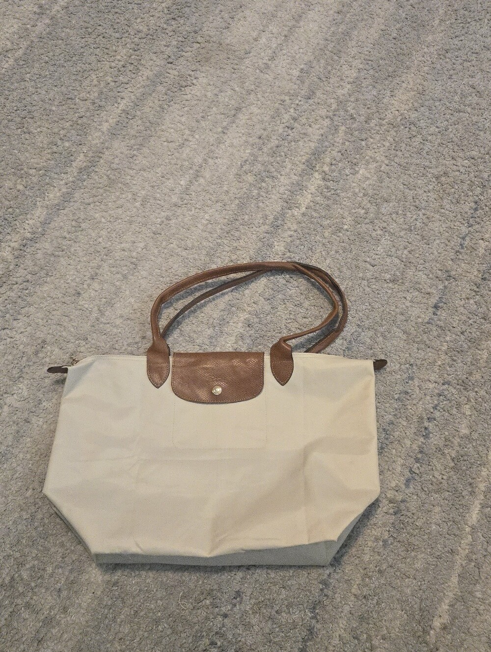 Longchamp Le Pliage Green  Tote Bag Artichoke Olive Canvas Bag ,Embroidered Logo